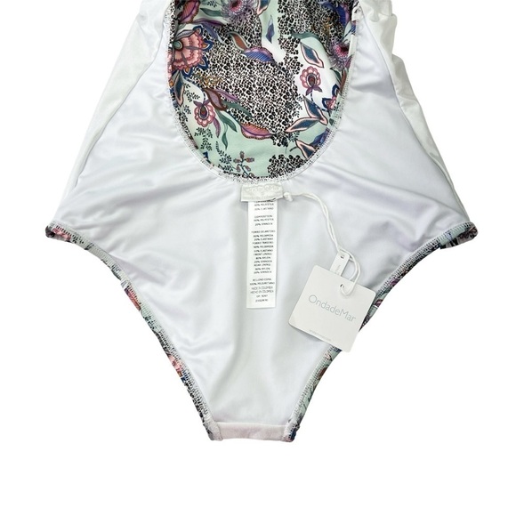 OndadeMar African Flowers One Piece Halter Swimsuit Size Small ondademar New NWT - Picture 8 of 10